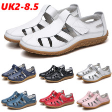 Ladies Summer Flat Sandals Womens Casual Loafer Pumps Summer Comfort Shoes Size