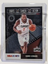 2019-20 Panini NBA Hoops Premium Stock - Lights Camera Action Holo #17 Kawhi...