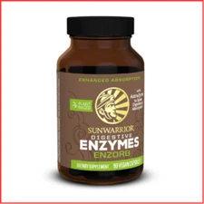 DIGESTIVE ENZYMES Plant Based Vegan for Men Women 90ct SUNWARRIOR