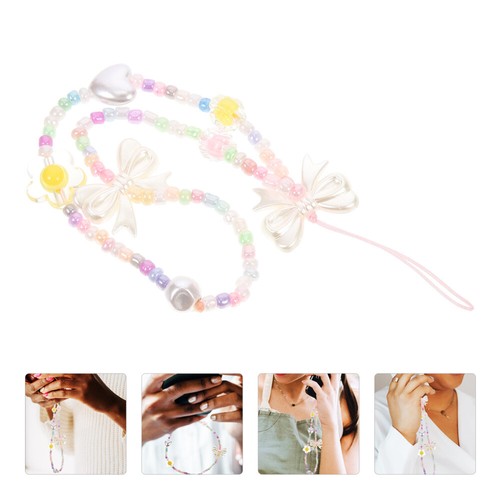 Handy Kette Armband Mit Handyanhänger Perlenbesetztes Telefonarmband - 第 1/12 張圖片