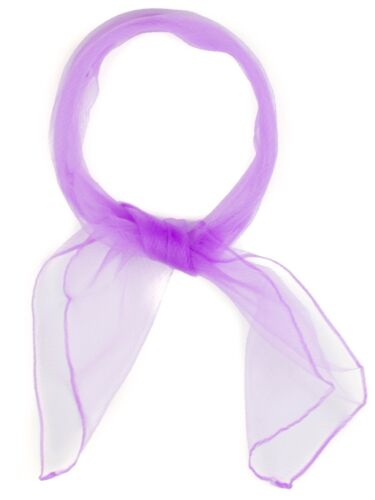 Chiffon Scarf Small Square Plain Lightweight Sheer Neck Wrap Retro Lady Hair Tie - 第 9/73 張圖片