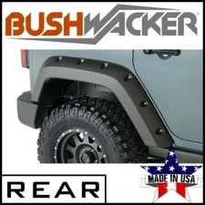 Bushwacker Pocket Style Rear Fender Flares 2pc fit 07-18 Jeep Wrangler JK 4-Door