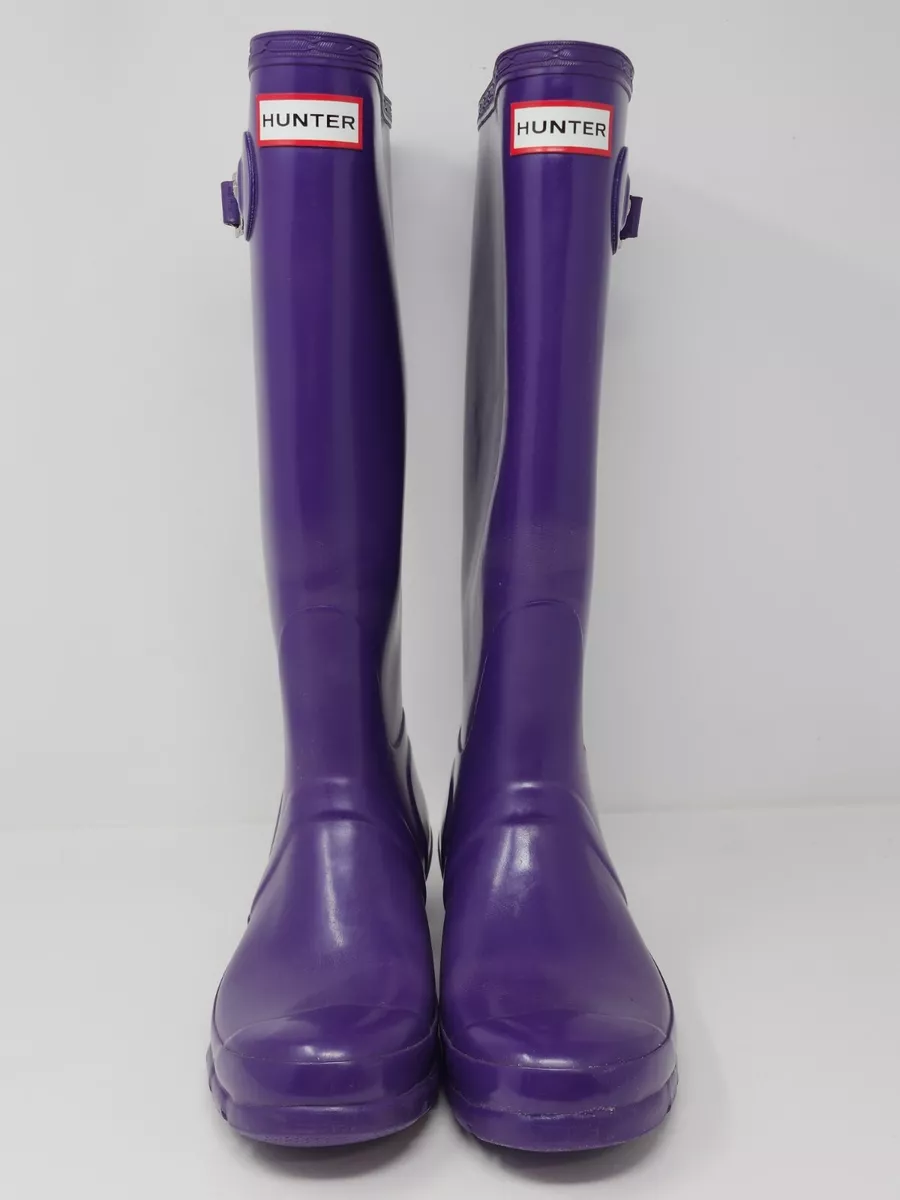 Hunter boots violet gloss online