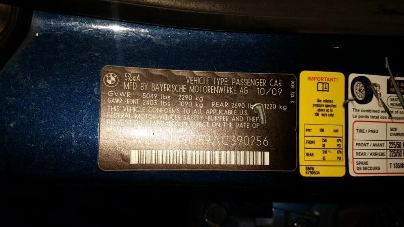 08-10 BMW 528i 535i E60 Front Crossmember Subframe Frame Beam  Cradle OS