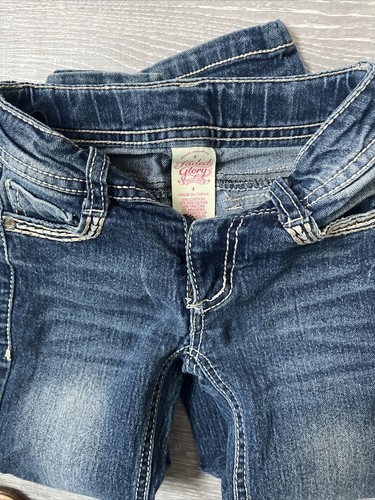 Girls 2 Pair Of Jeans Lee & Faded Glory Size 4 Pre-owned - Picture 7 of 7