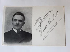 Ferruccio Benni actor postcard autograph with dedication Forlì 1903 