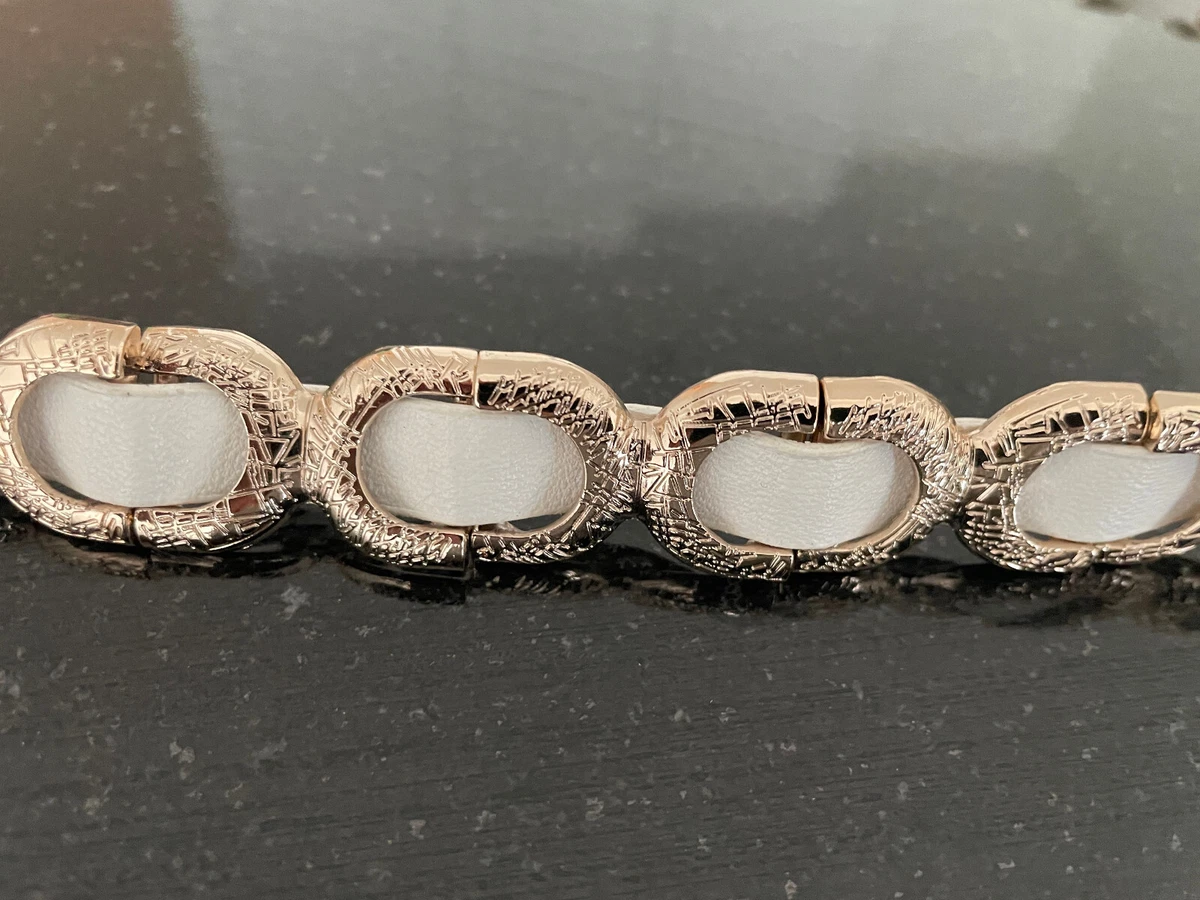 FOREVER NEW Allana white gold belt sz Small BNWT