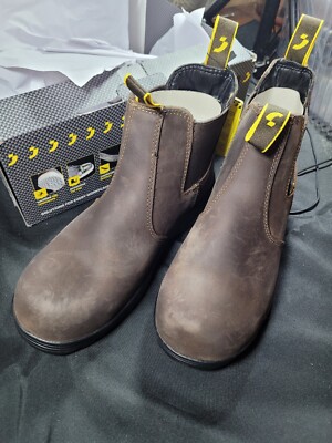 Safety Jogger Works Jackman Dark Brown Boots  Size 8 41