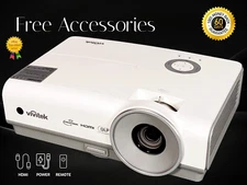 3600 ANSI Lumens DLP Projector HD 4k for Home Theater Cinema Games w/Remote