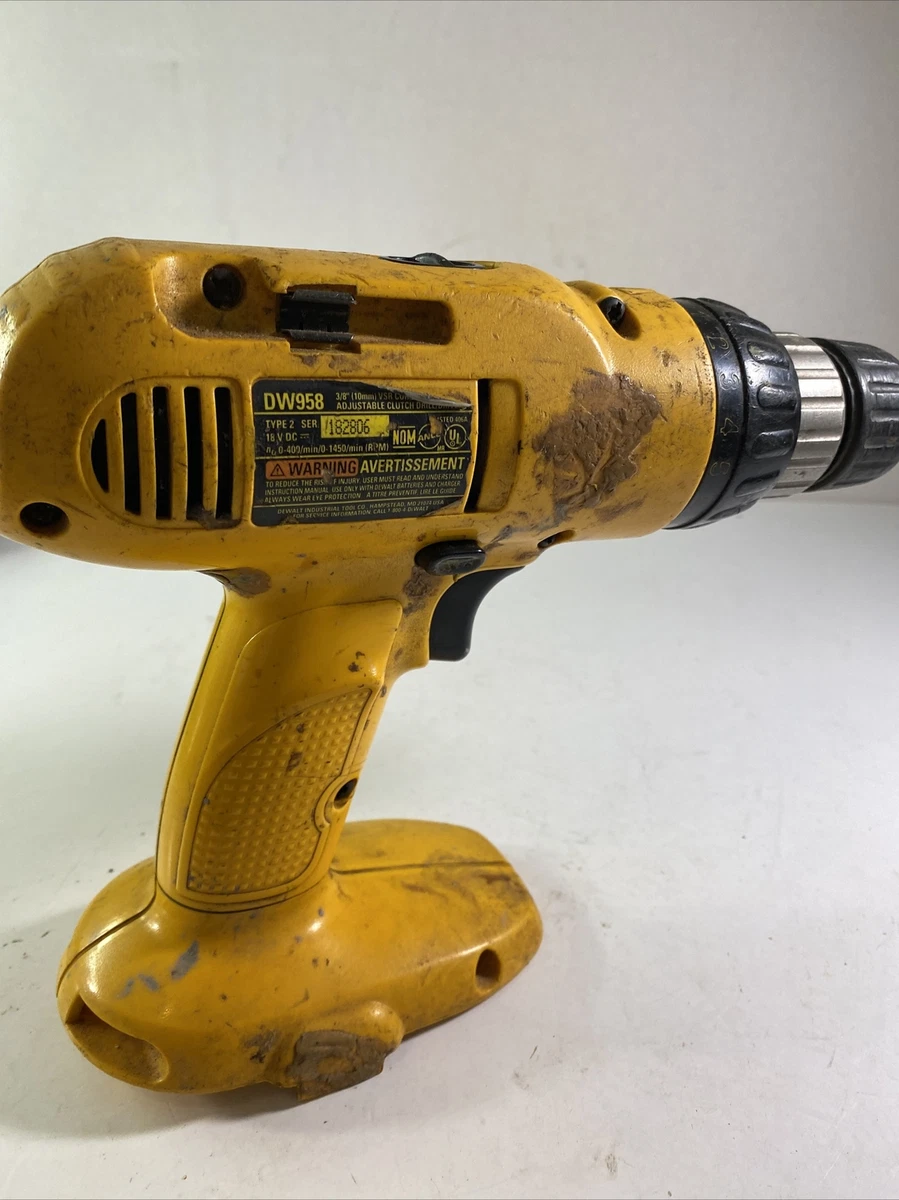 snigmord plast indhold DeWalt DW959 1/2&#039;&#039; Cordless VSR Drill For Parts/ Repair See  Pictures (I ) | eBay