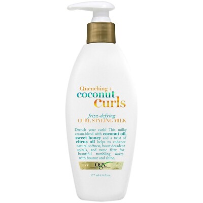 OGX Quenching+Coconut Curls Frizz-Defying Curl Styling Milk Nourishing Leave-In