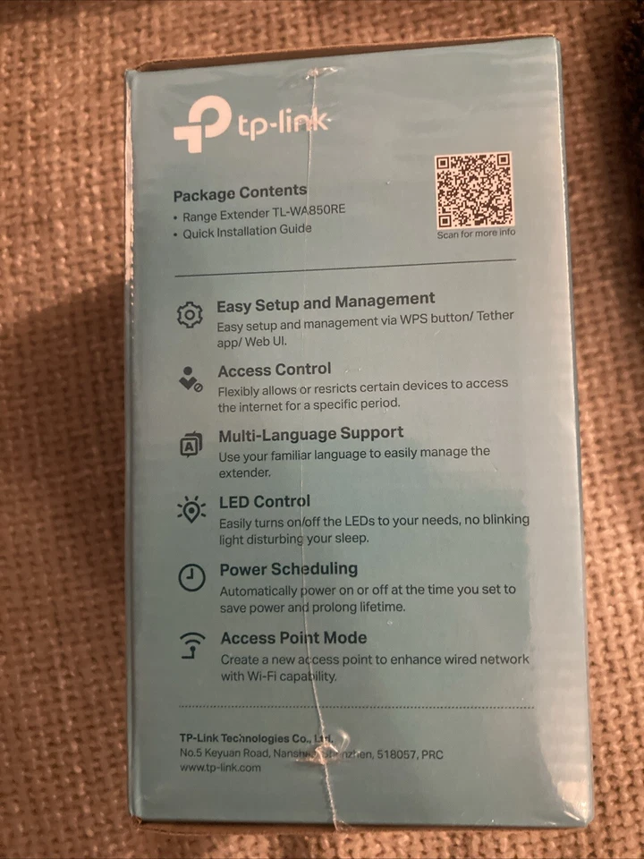 TP-LINK TL-WA850RE Universal Wireless Range Extender - White - Image 2 of 2