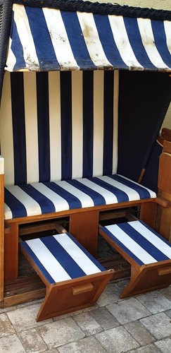 Strandkorb 2 Sitzer gebraucht, neue Schutzhülle