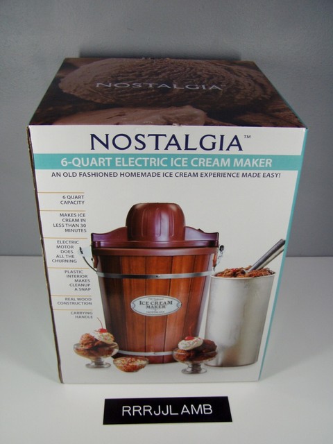 nostalgia 6 qt ice cream maker
