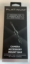 NEW Platinum PT-CAMB21 Camera Accessory Black Mount Bar for Most Cameras