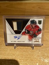 2013-14 Panini Anthology Luxury Suite Material 7/25 Matt Dumba #111 Rookie Auto