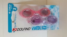 Child Swim Goggle By DOLFINO Tinted Lens Comfort***LATEX FREE***FREE SHIPPING!!