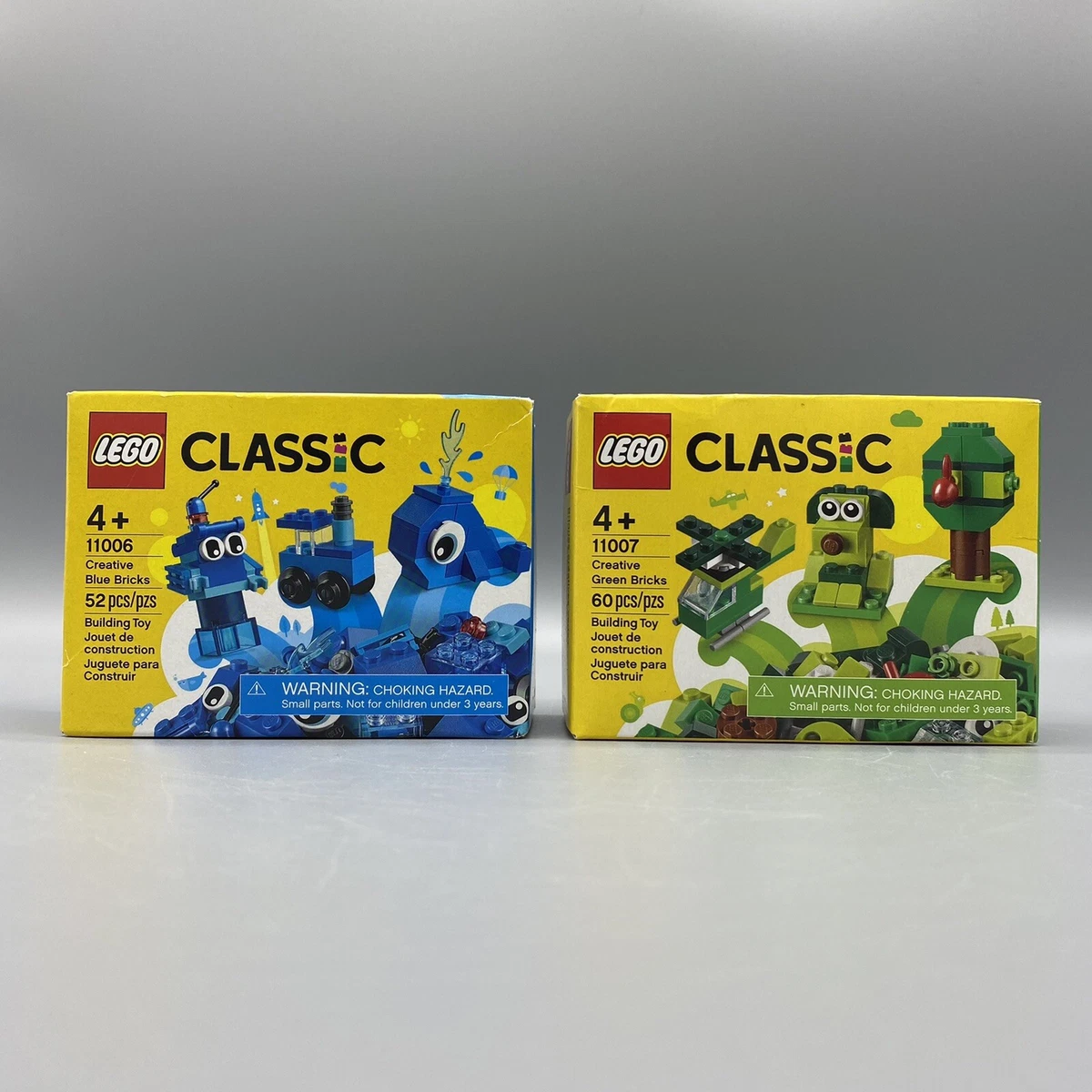 Lot of 2 LEGO Classic 11006 Creative Blue Bricks 11007 Creative