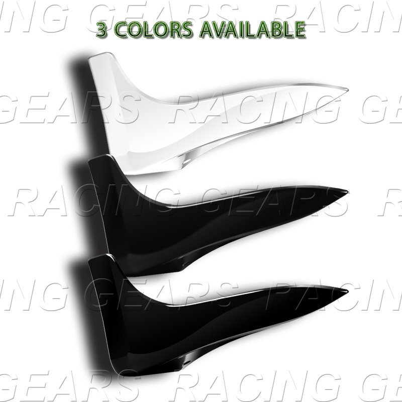 BLACK REAR BUMPER MUD GUARDS POLYURETHANE APRONS LIP FOR 03-09