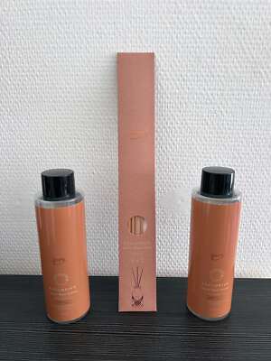Ipuro Duftöl Raumduft Lufterfrischer Feve Tonka 2x 240 ml Flasche + 5 Sticks