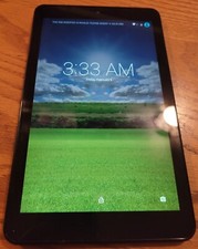 Sprint Android Tablet Slate 8 AQT80 16GB Cracked Screen Factory Reset Works