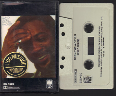 Quincy Jones Mellow Madness (Beautiful Black Girl Cry Baby etc) MC Kassette, 349