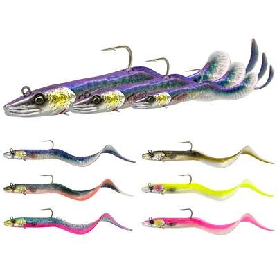 Savage Gear Conger Eel 13cm/50g - 23cm/200g Baby Conger Sandeel Curltail - Bild 1 von 4
