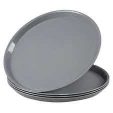4 Pack Round Food Trays Serving Platter Plastic Trays for Serving Food and Pa...