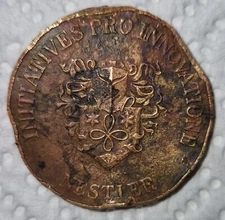 Medal from the famous Leipzig croch skyscraper, of high historical value.