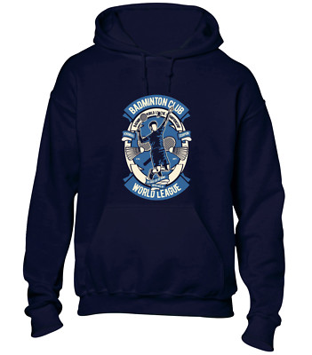 BADMINTON CLUB HOODY HOODIE COOL SPIELERTRAINING TOP COOLE GESCHENKIDEE GESCHENK