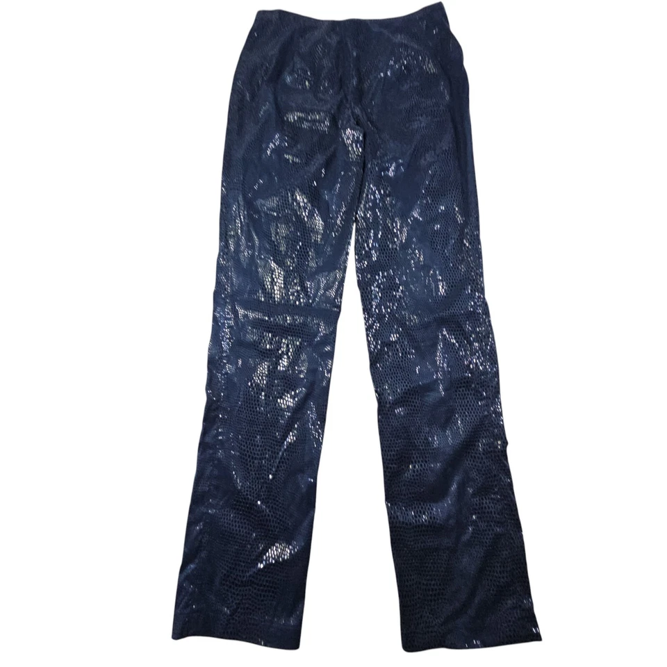Pantalones texturizados de piel de serpiente azul marino vintage para mujer msr 28x30 disfraz de Joe Foto 2 de 4