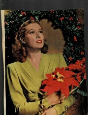 SUPER RARE!! 8x10 VINTAGE ORIG YOUNG SEXY GREER GARSON PUBLICITY PAPER PHOTO!!