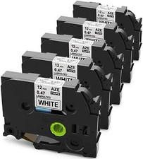 5 Pk TZ-231 TZe-231 PT-D210 Compatible Label Maker Tape 12mm for Brother P-Touch