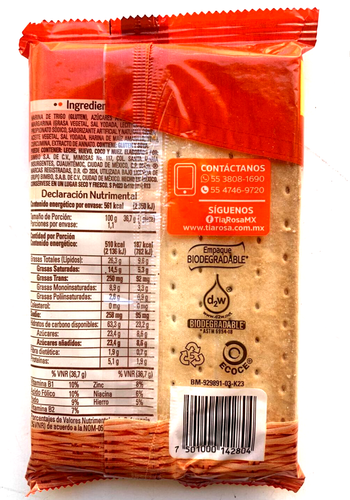 6-Pk Tia Rosa Tiras Doraditas/Mexican Doraditas Tia Rosa Sweet Pastry 110gr - Picture 2 of 2