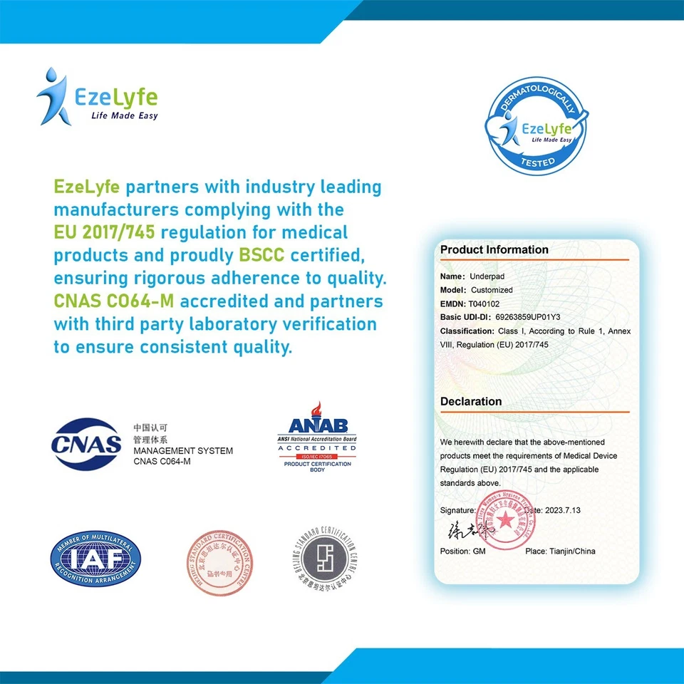 EzeLyfe Premium Adult Pull-Up Incontinence Pants Diaper Unisex Next Day Delivery - Image 4 of 4