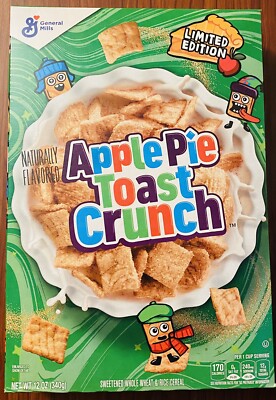 General Mills APPLE PIE Toast crunch LIIMITED EDITION Breakfast