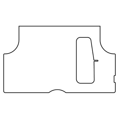 Trunk Floor Mat Cover for 1953-54 Chevrolet Ultra High Definition Rubber Smooth