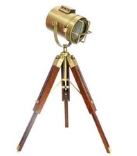 Suchleuchte Stehlampe Suchscheinwerfer Mini Tripod Schreibtisch Retro Spot Le...