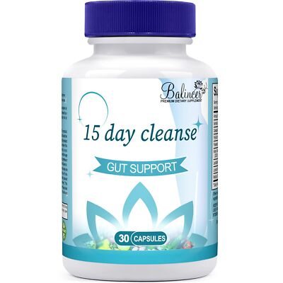 15 Day Cleanse Gut and Colon Support Advanced 15 Day Gut Cleanse Detox for Wo...