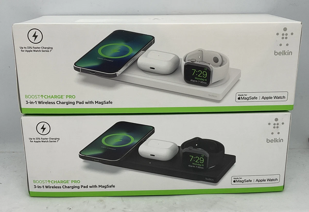 Belkin Boost Charge Pro 3-in-1 MagSafe Wireless Charging Stand 15W