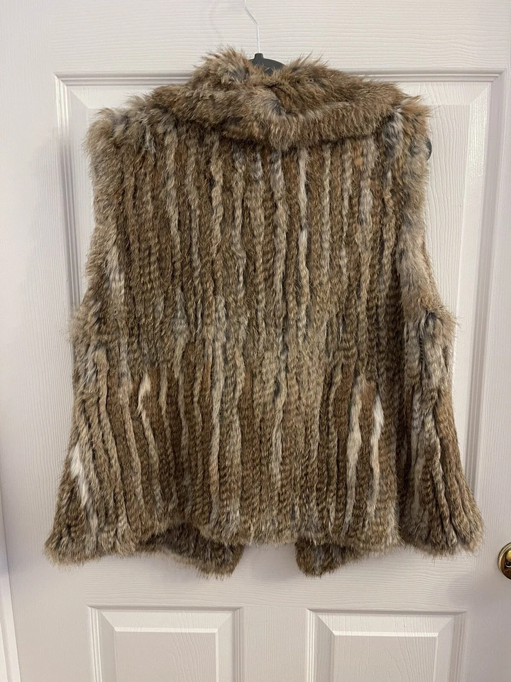 Chaleco Bagatelle 100/% Piel de Conejo Real Mujer Grande Foto 4 de 4