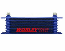 Ca-universal 7 Row An10 Engine Transmission 262mm Oil Cooler Trust Style Blue