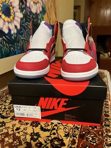spiderman jordan 1 size 12