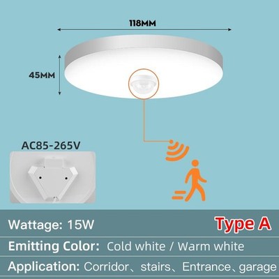 LED Ceiling Lamp Motion Sensor 12W-40W Ceiling Light Fixtures Indoor Entrance