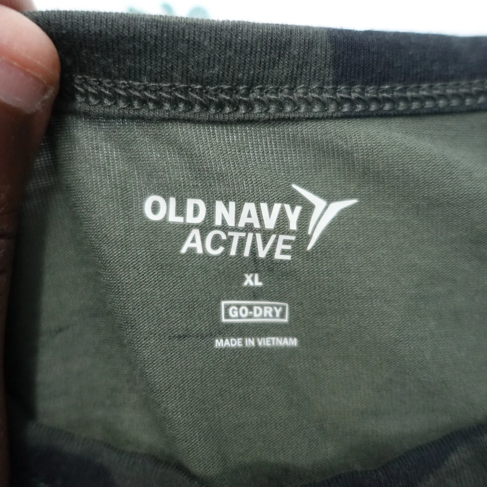 Old Navy Active EveryWear Crop T-Shirt Womens XL Multicolor Camouflage Pullover - Image 2 of 4