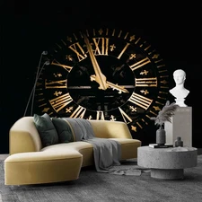 3D Modern Dial Self-adhesive Removeable Wallpaper Wall Mural 170