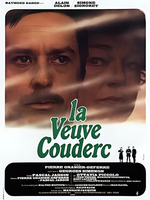 Original Movie Poster - La Veuve Couderc - 1971 - Alain Delon