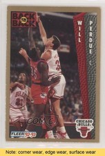 1992 Fleer Team Night Sheets Chicago Bulls Back to Singles Will Perdue READ sq1