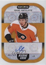 2022 Upper Deck Synergy Rink Ink Rookies Orange 49/49 Isaac Ratcliffe Auto 13d8
