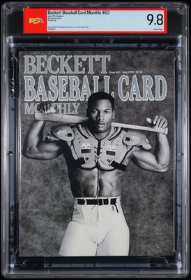 #ad June 1990 Beckett Baseball Card Magazine BO JACKSON Iconic Cover Graded PSA 9.8 $899.99